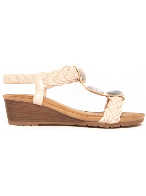 Sandali Con Zeppa Materiale Sintetico Montevita - Kiabi