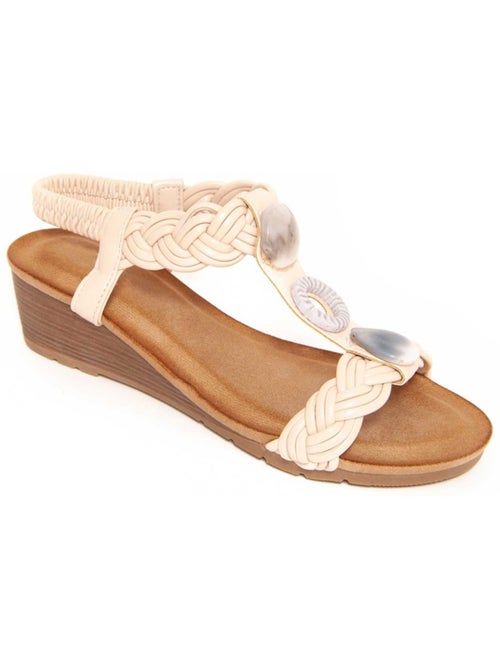 Sandali Con Zeppa Materiale Sintetico Montevita - Kiabi