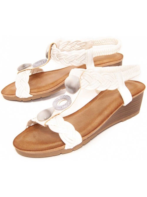 Sandali Con Zeppa Materiale Sintetico Montevita - Kiabi