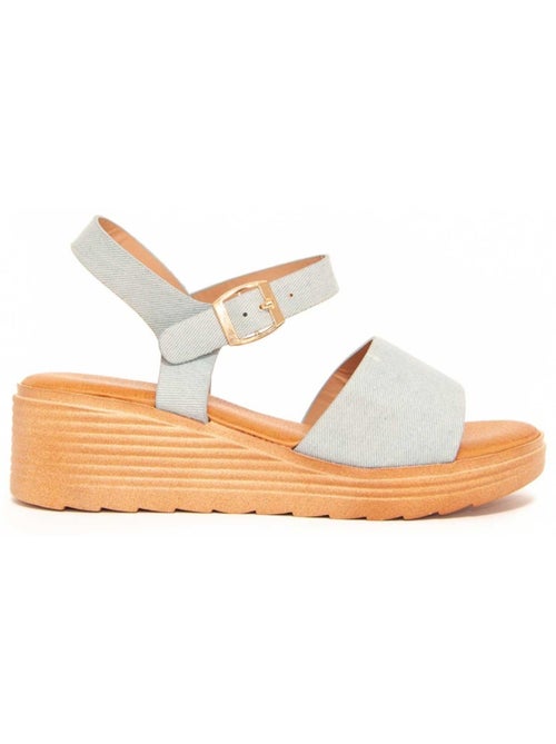 Sandali Con Zeppa Materiale Sintetico Montevita - Kiabi