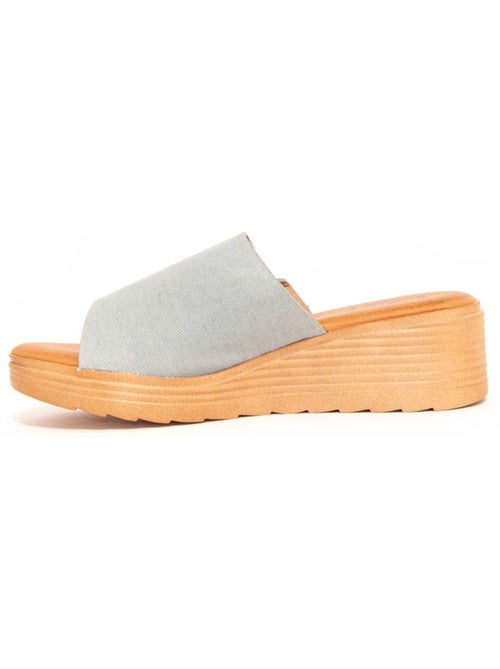 Sandali Con Zeppa Materiale Sintetico Montevita - Kiabi