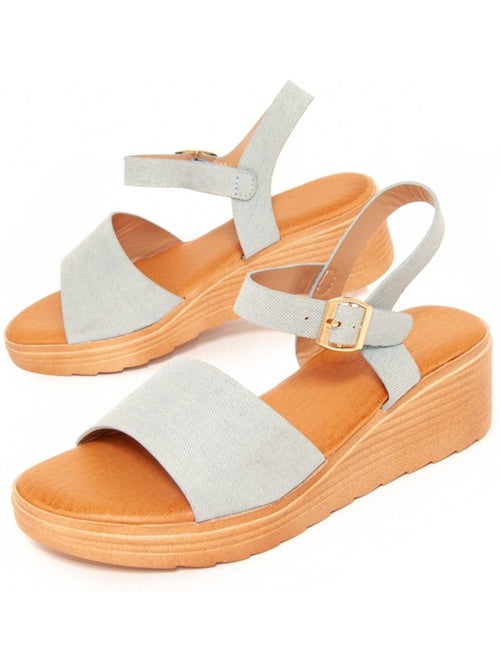 Sandali Con Zeppa Materiale Sintetico Montevita - Kiabi
