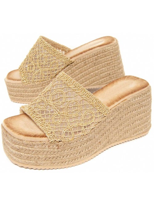 Sandali Con Zeppa Materiale Sintetico Montevita - Kiabi