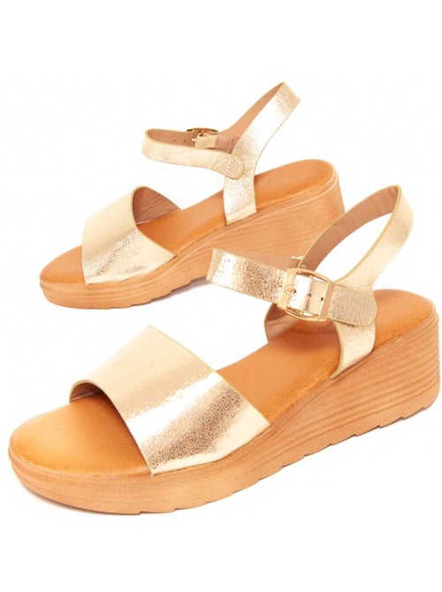 Sandali Con Zeppa Materiale Sintetico Montevita - Kiabi