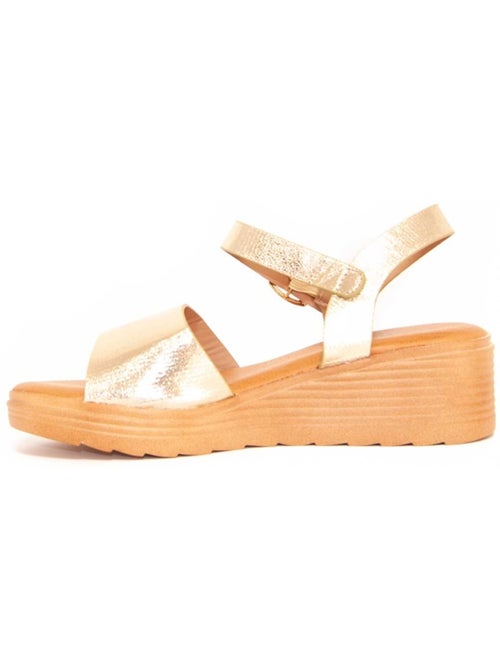 Sandali Con Zeppa Materiale Sintetico Montevita - Kiabi Sandali Con Zeppa Materiale Sintetico Montevita - Kiabi