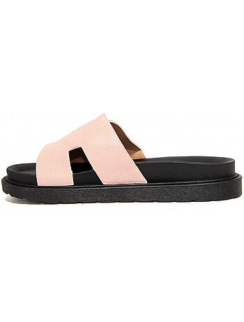 Sandali Con Zeppa Materiale Sintetico Montevita