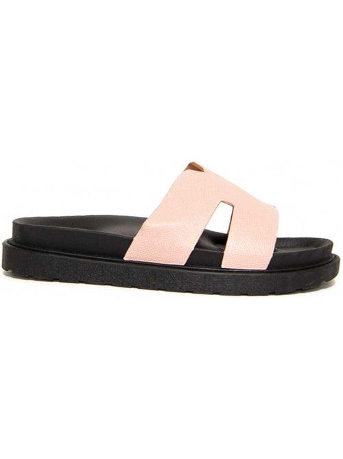 Sandali Con Zeppa Materiale Sintetico Montevita - Kiabi Sandali Con Zeppa Materiale Sintetico Montevita - Kiabi