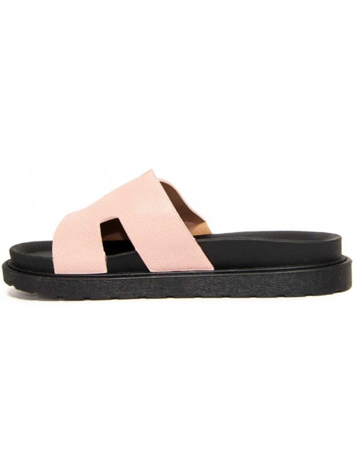 Sandali Con Zeppa Materiale Sintetico Montevita - Kiabi Sandali Con Zeppa Materiale Sintetico Montevita - Kiabi