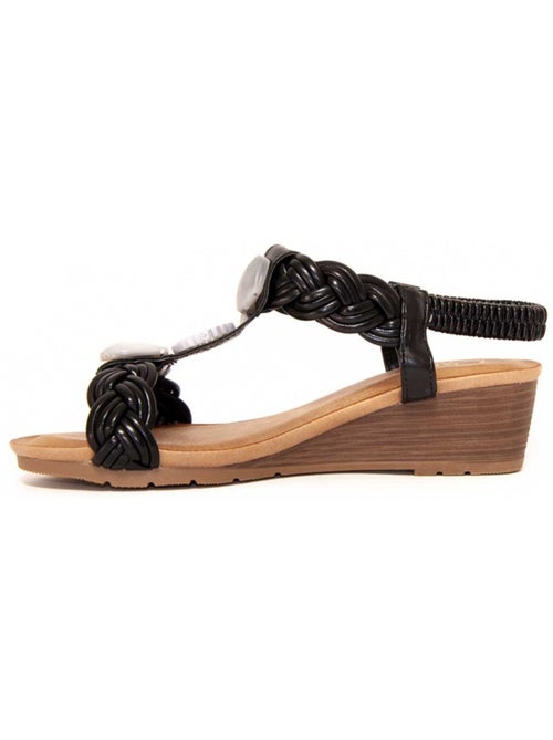 Sandali Con Zeppa Materiale Sintetico Montevita - Kiabi