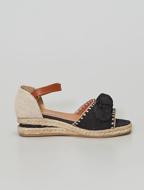 Sandali con zeppa - nero - Kiabi - 20.00€