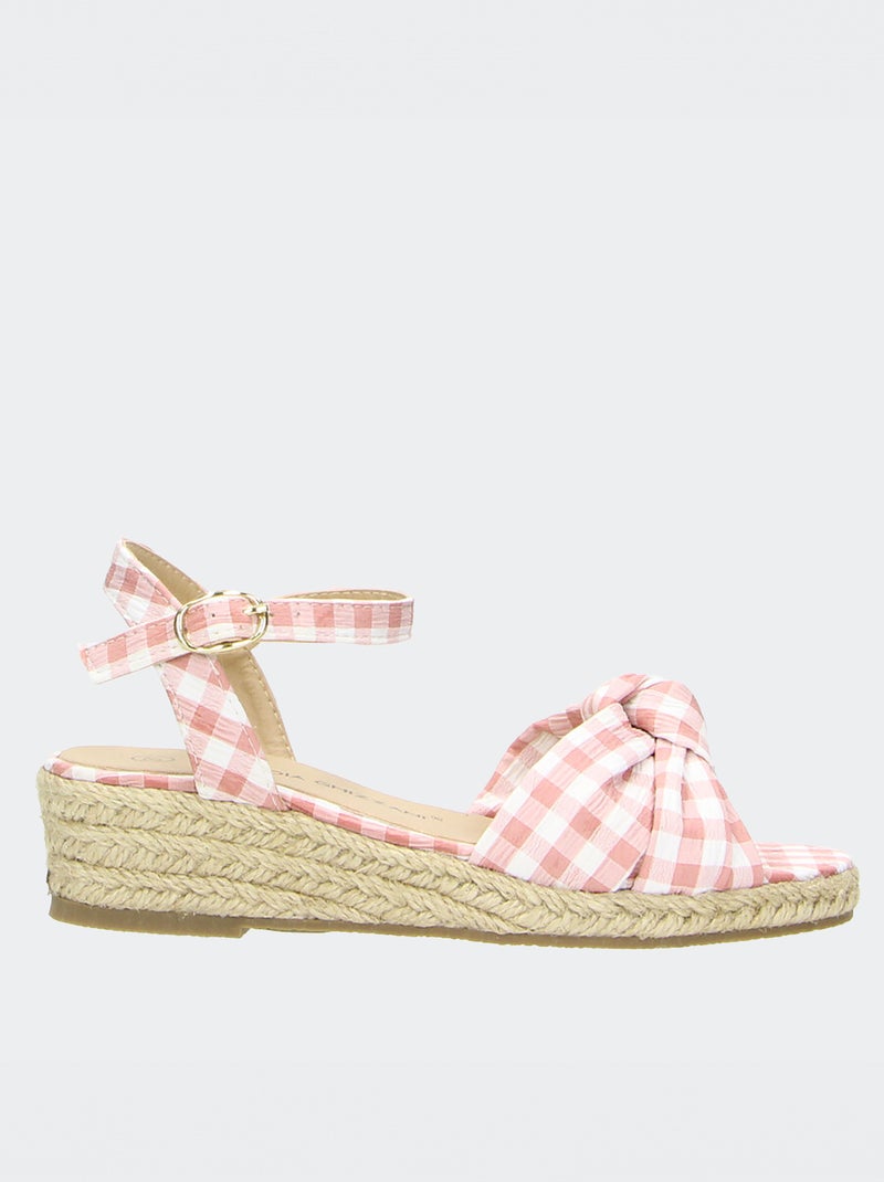 Sandali Bambina Bata Con Zeppa E Fiocco | Tela, Leggeri E Comodi - Unisex - Foto 6