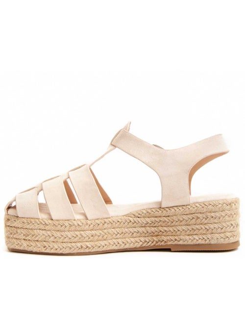 Sandali Con Zeppa Tessile Montevita - Kiabi