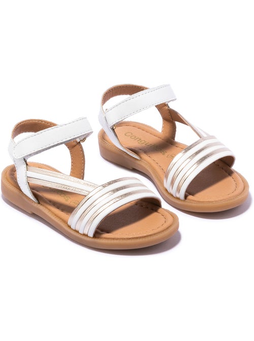 Sandali conguitos adherente rayas - Kiabi