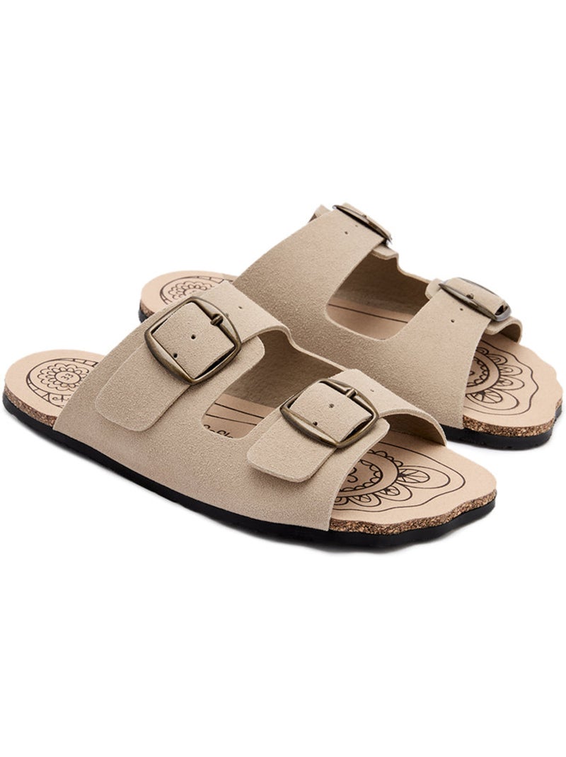 Sandali conguitos barefoot goflex abiertas Beige - Kiabi