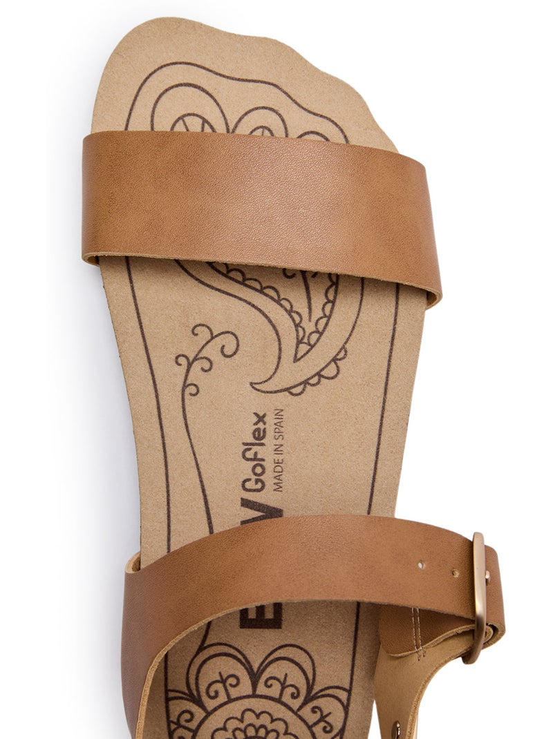 Sandali conguitos barefoot goflex abiertas Marrone chiaro - Kiabi