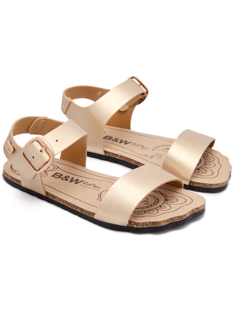 Sandali conguitos barefoot goflex brillante Oro - Kiabi
