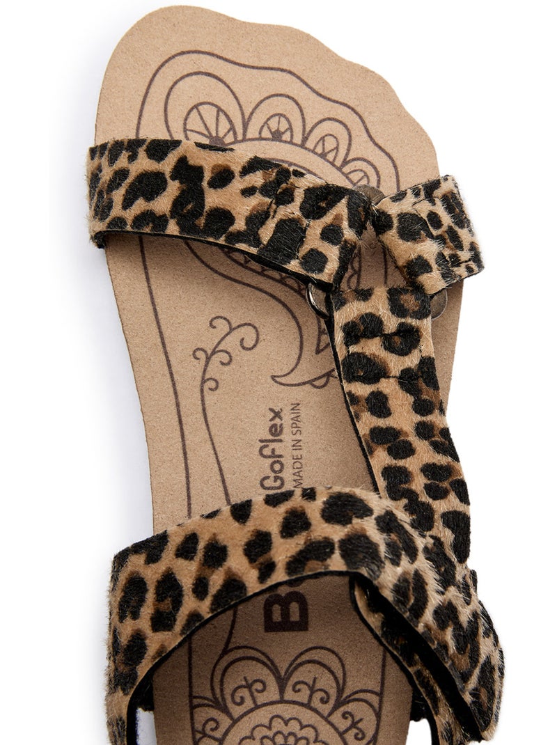 Sandali conguitos barefoot goflex estampado Nero Marrone Nero - Kiabi