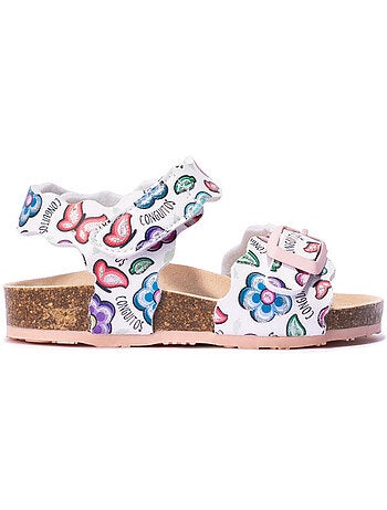 Sandali conguitos bio flowers estampado