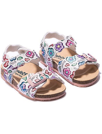 Sandali conguitos bio flowers estampado