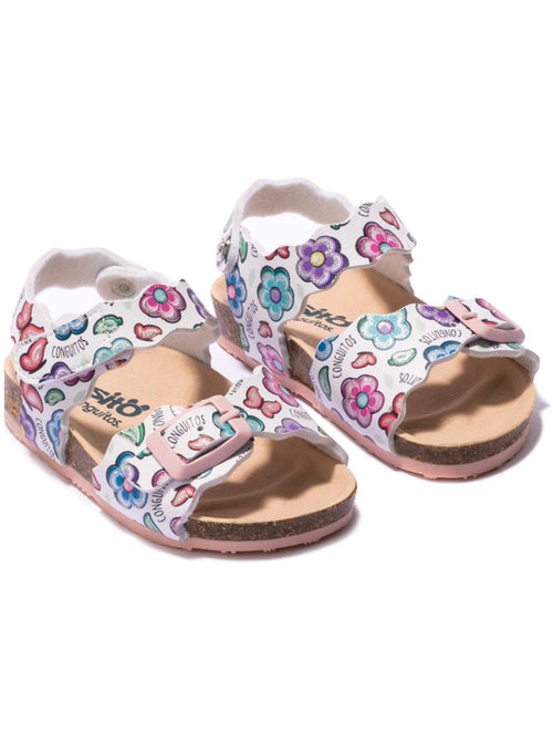 Sandali conguitos bio flowers estampado - Kiabi Sandali conguitos bio flowers estampado - Kiabi