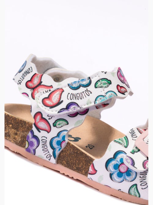Sandali conguitos bio flowers estampado - Kiabi Sandali conguitos bio flowers estampado - Kiabi