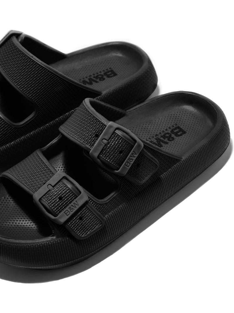 Sandali conguitos double hebilla slides Nero Nero - Kiabi