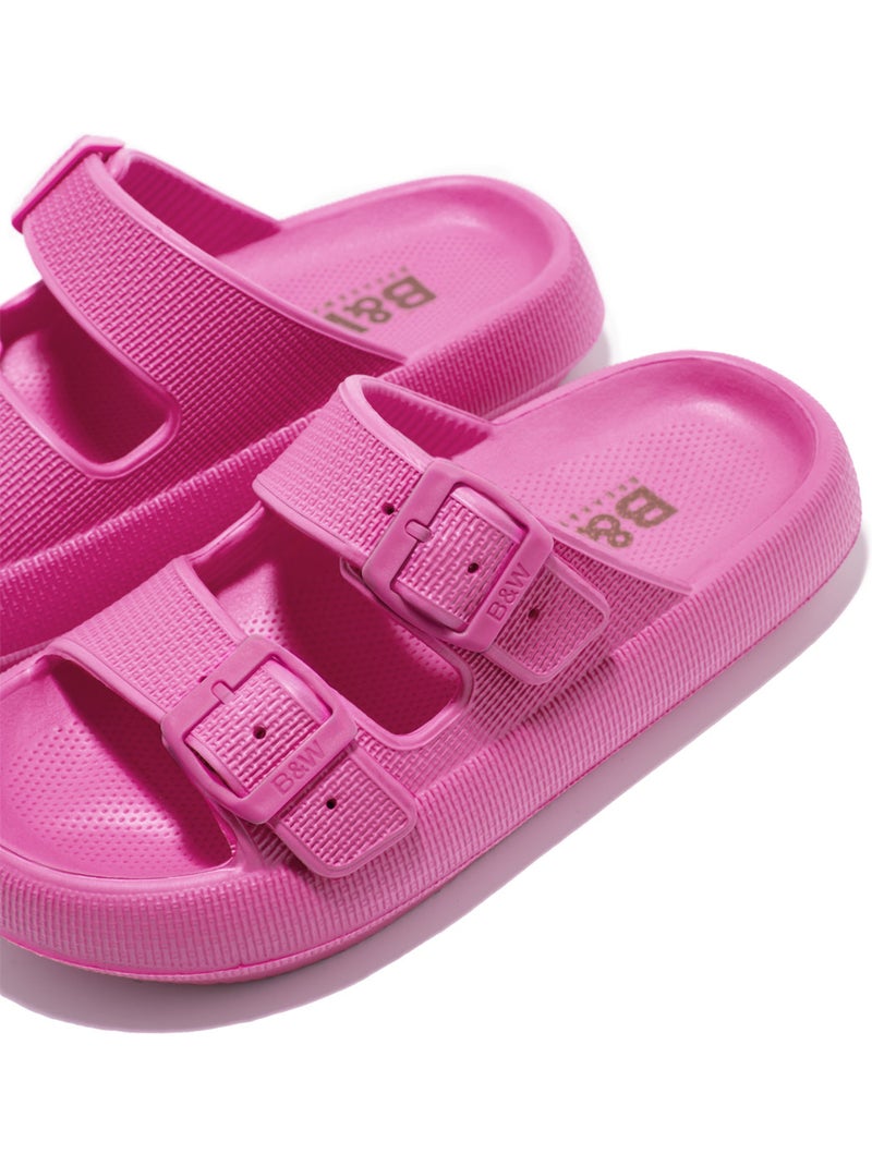 Sandali conguitos double hebilla slides Rosa - Kiabi