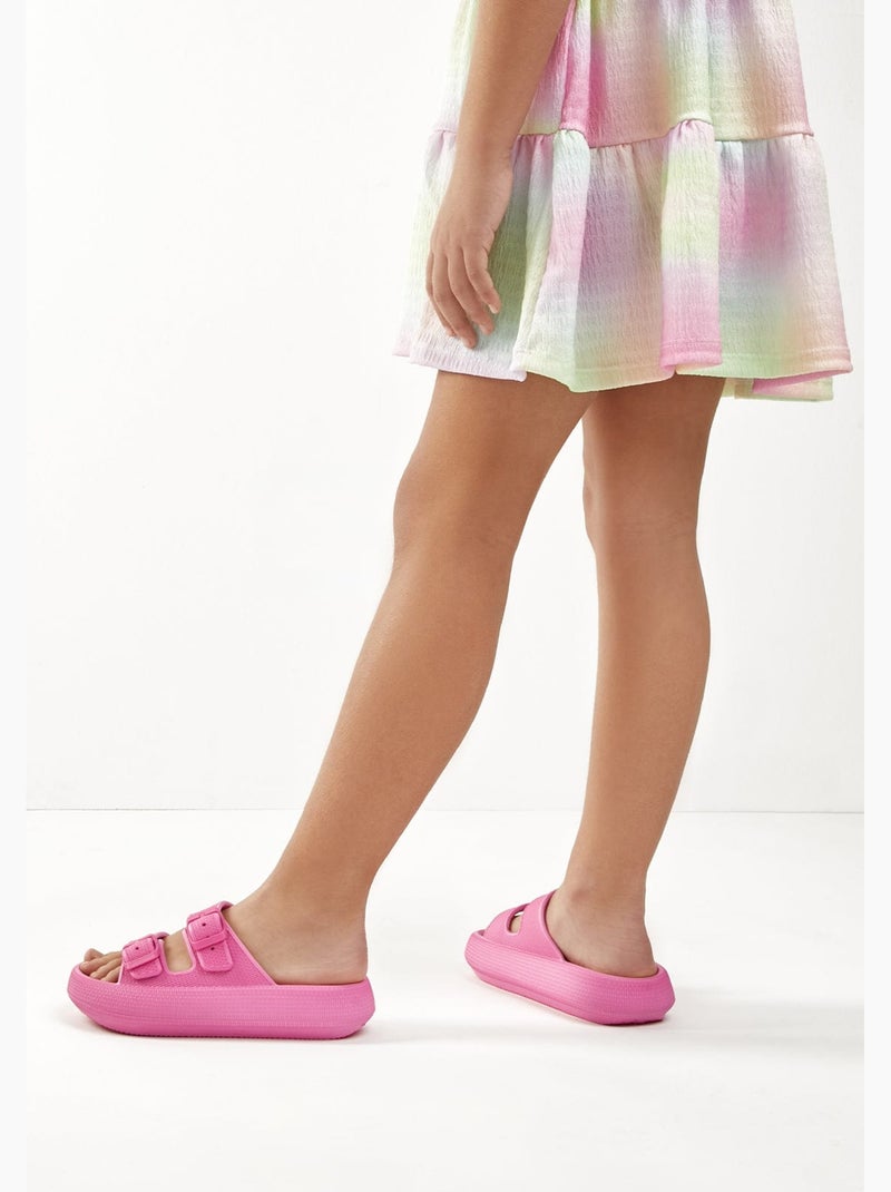 Sandali conguitos double hebilla slides Rosa - Kiabi