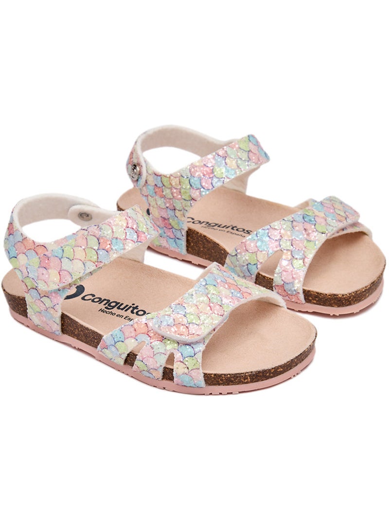 Sandali conguitos ecológicas glitter Multicolore - Kiabi