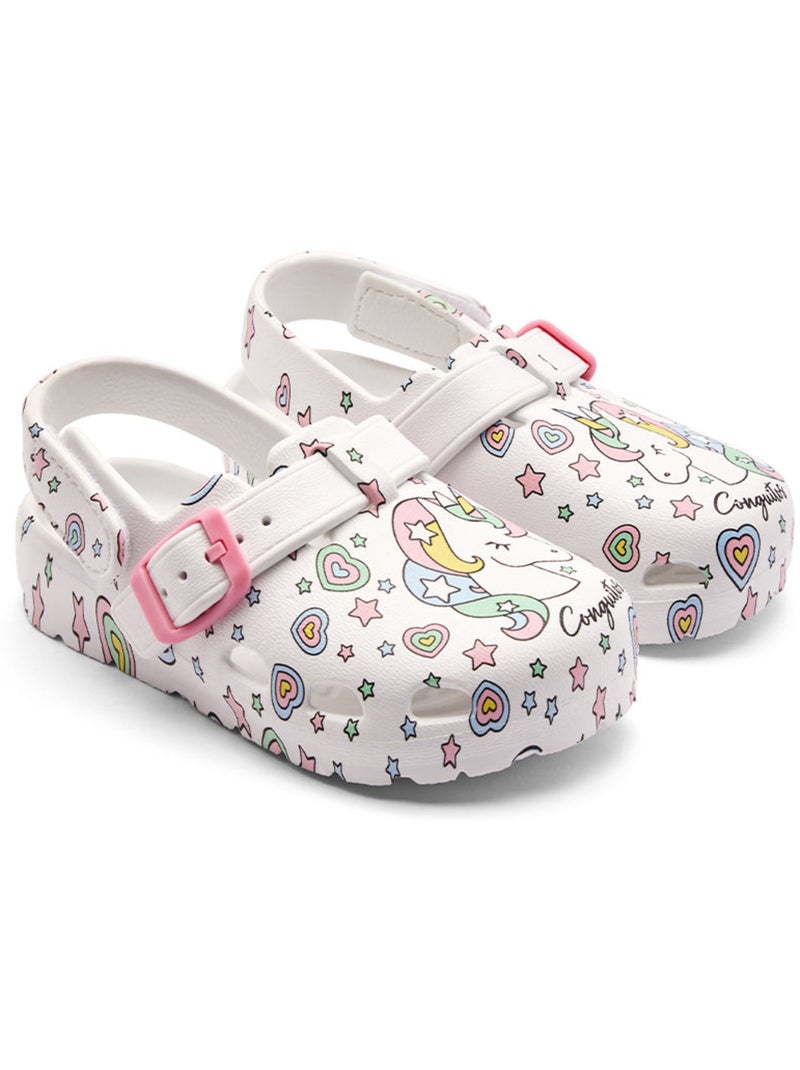 Sandali conguitos fantasía unicornio Bianco - Kiabi