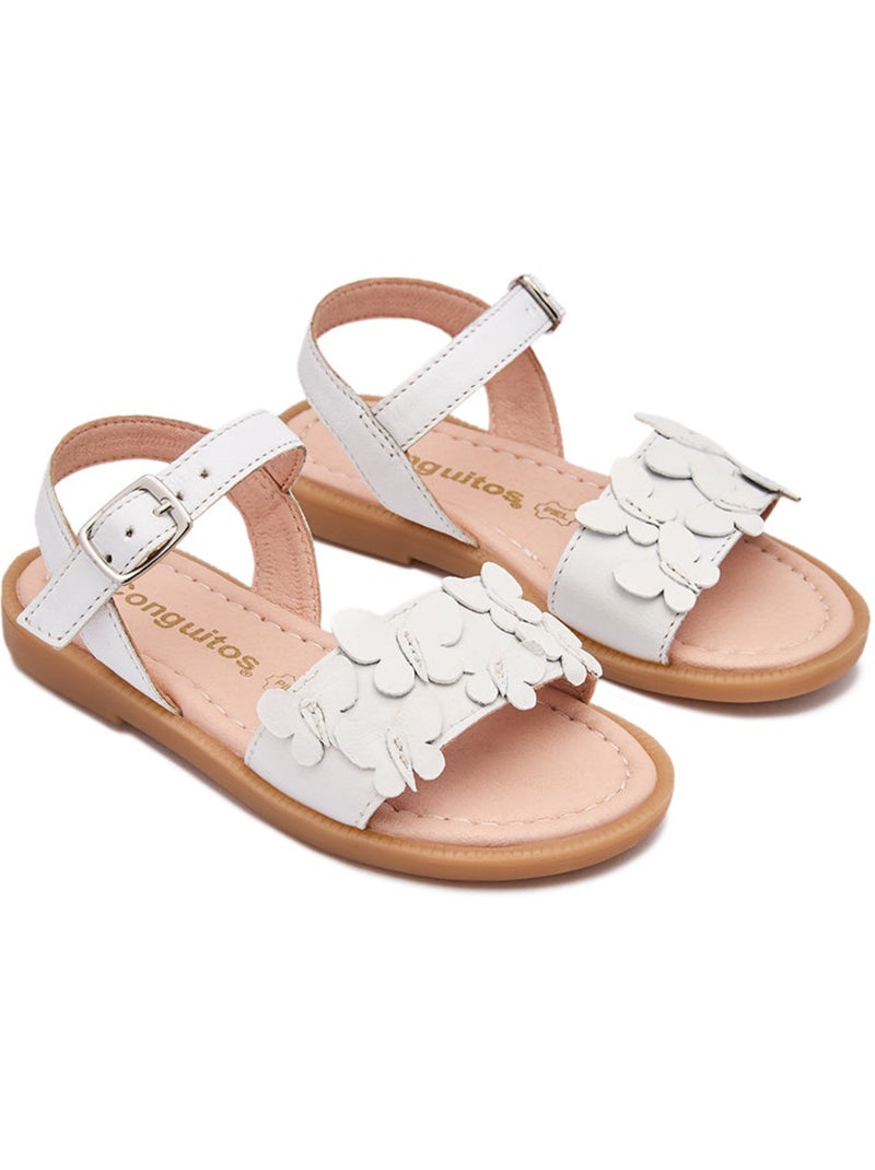 Sandali conguitos floral Bianco - Kiabi