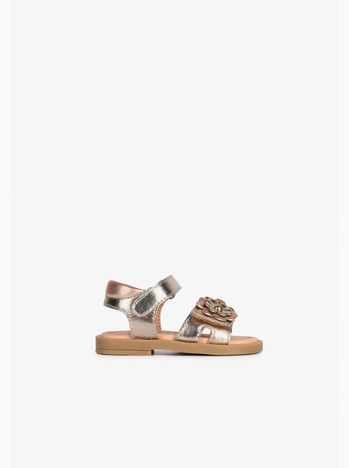 Sandali conguitos flowers metallic - Kiabi Sandali conguitos flowers metallic - Kiabi