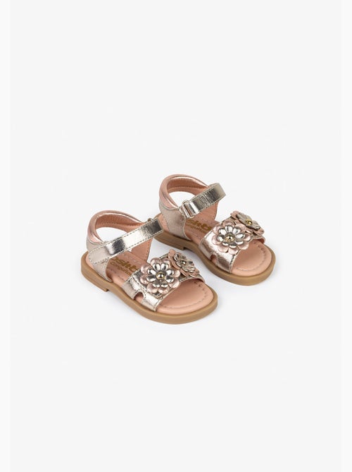 Sandali conguitos flowers metallic - Kiabi Sandali conguitos flowers metallic - Kiabi