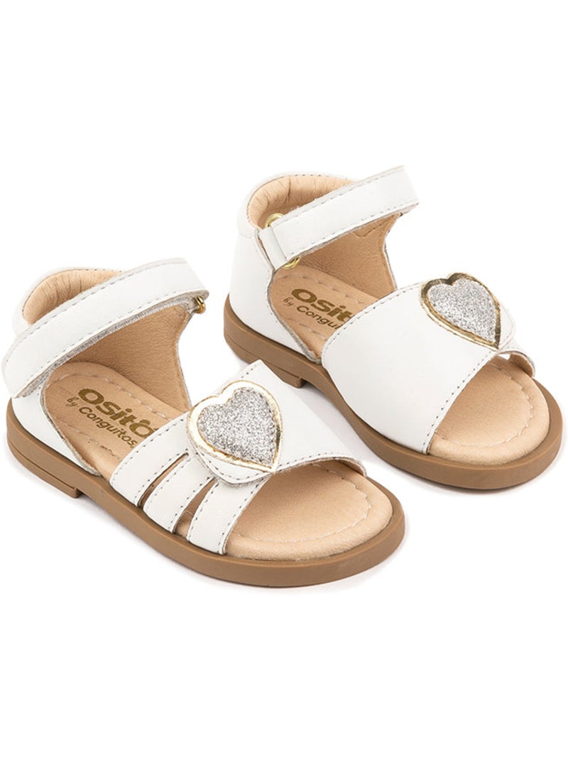 Sandali conguitos heart Bianco - Kiabi