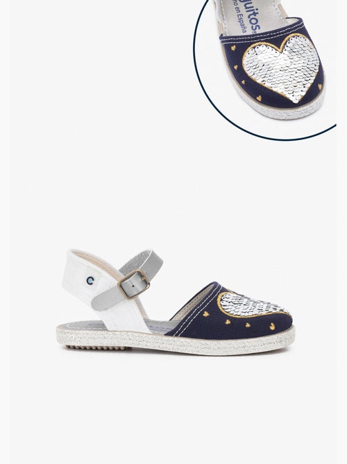 Sandali conguitos heart reversible sequins - Kiabi