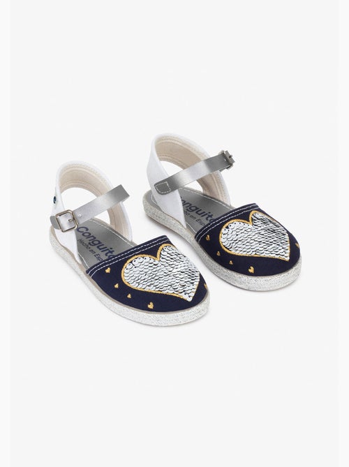 Sandali conguitos heart reversible sequins - Kiabi