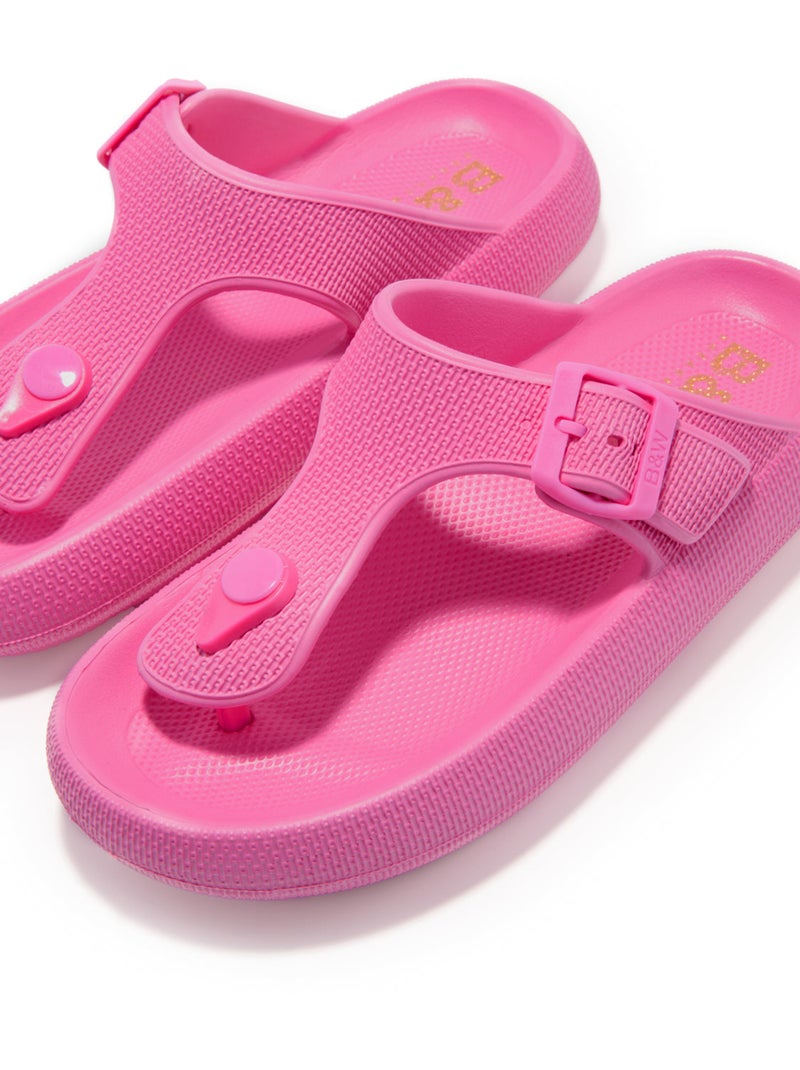 Sandali conguitos hebilla slides Rosa - Kiabi