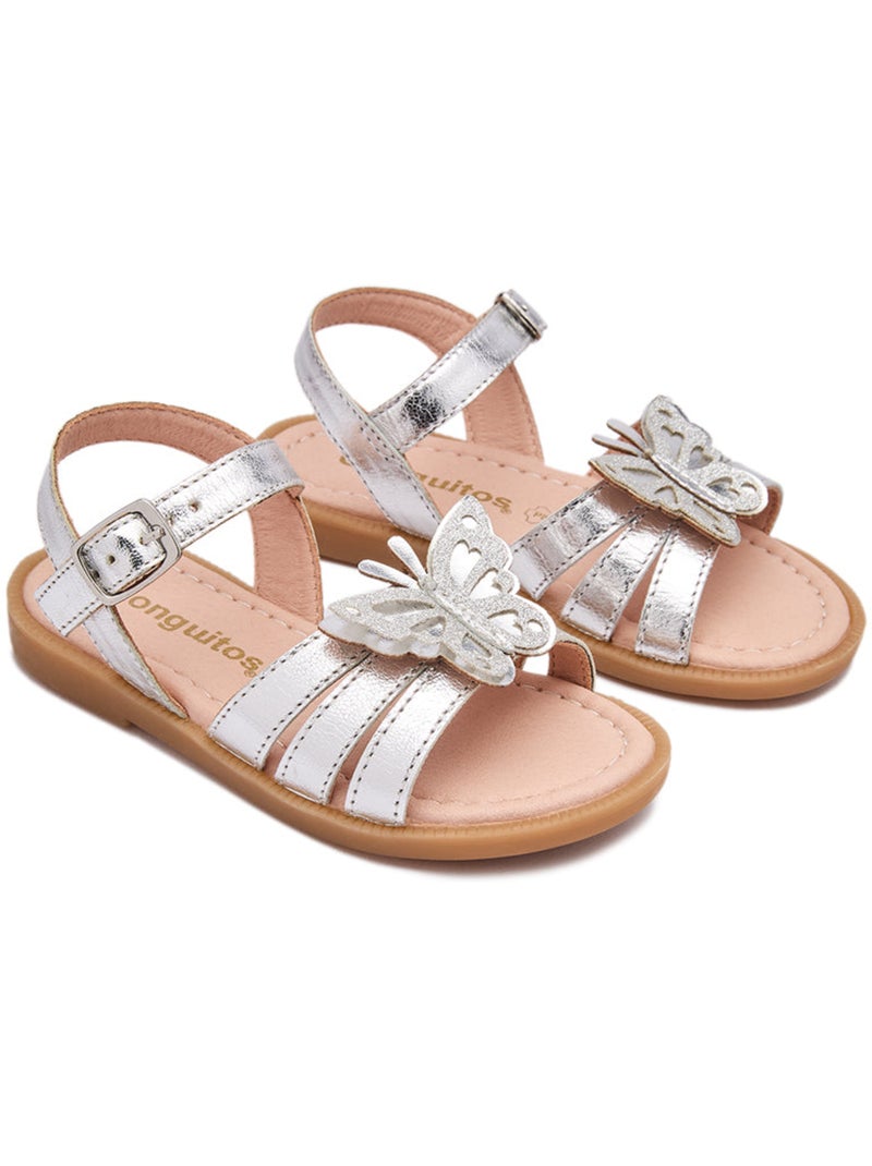 Sandali conguitos mariposa abiertas Argento - Kiabi