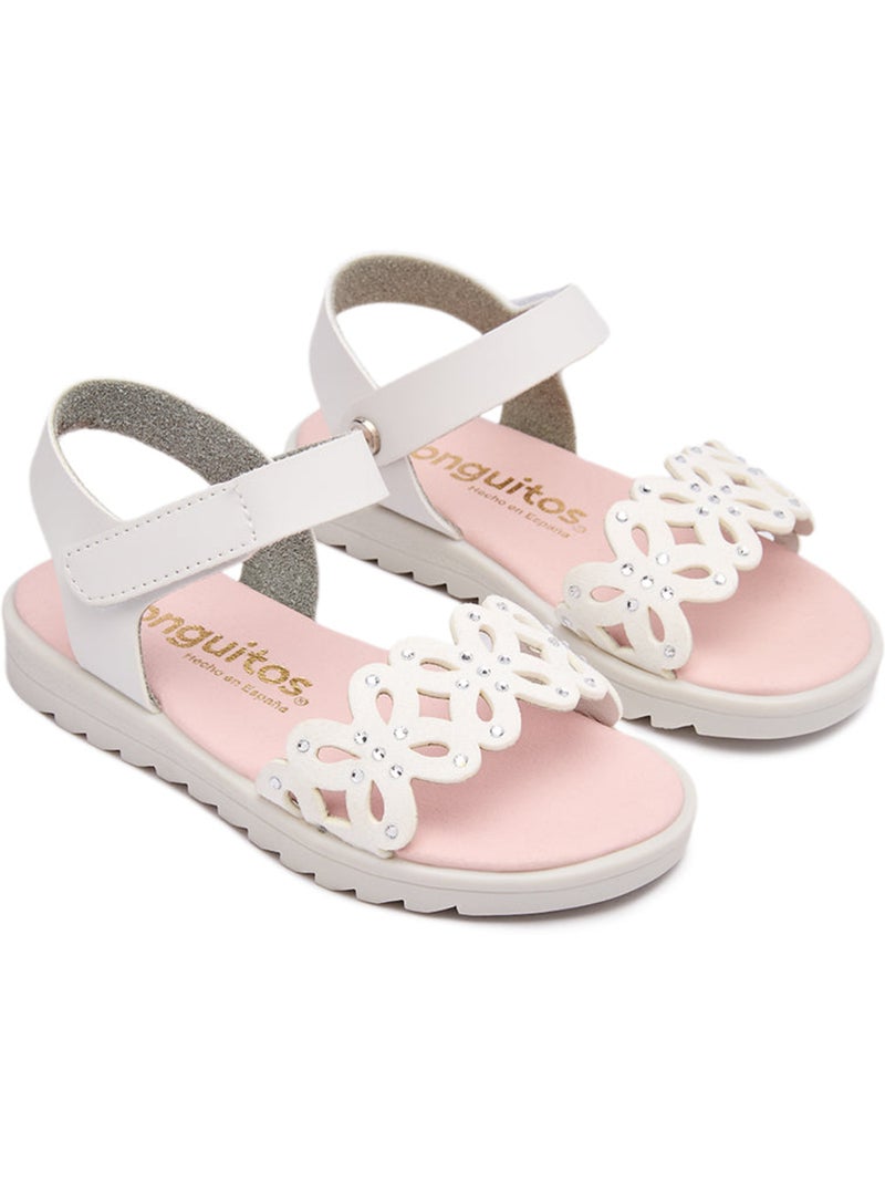Sandali conguitos mariposa blancas Bianco - Kiabi