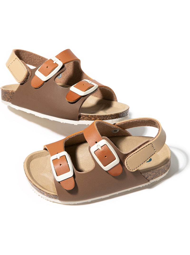 Sandali conguitos multi  bio Marrone - Kiabi