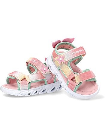Sandali conguitos rainbow estrellas