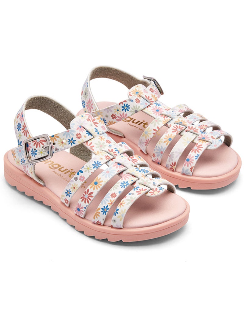 Sandali conguitos tiras florales Multicolore - Kiabi