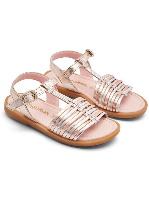 Sandali conguitos tiras piel - Kiabi Sandali conguitos tiras piel - Kiabi