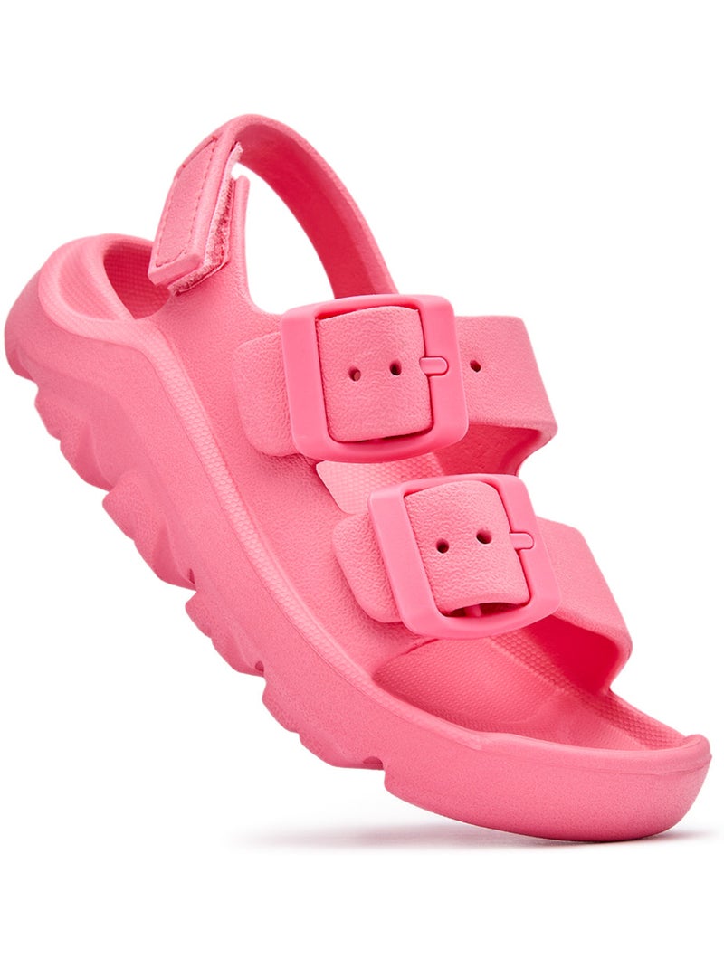 Sandali conguitos transpirable cordones Rosa fucsia - Kiabi