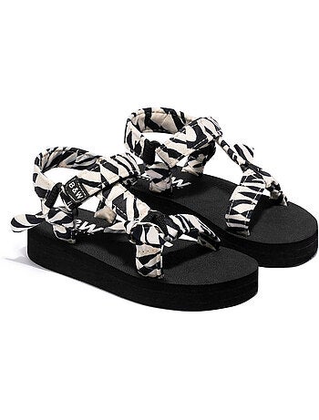 Sandali conguitos zebra b&w