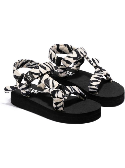 Sandali conguitos zebra b&w - Kiabi Sandali conguitos zebra b&w - Kiabi
