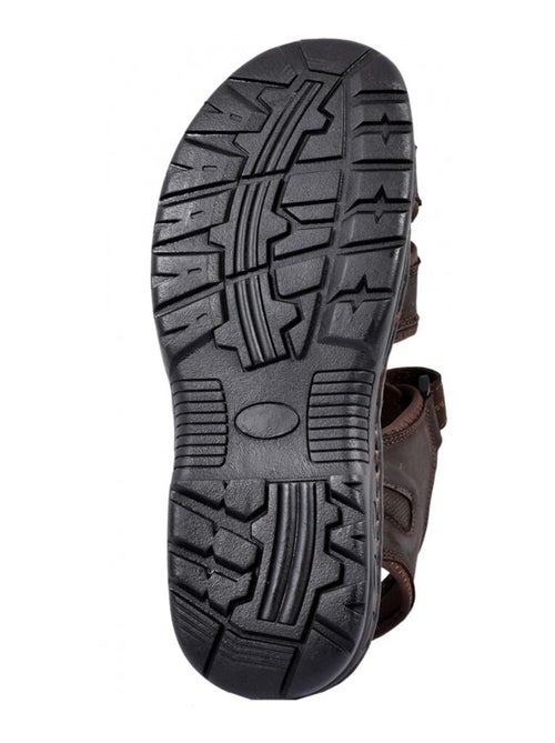 Sandali cuoio con velcro - Kiabi