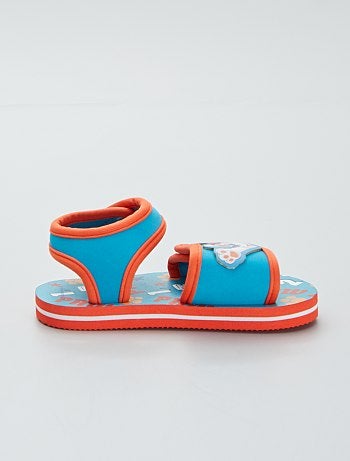 Sandali in pelle, con strappo, con stampe fumetti - Kiabi