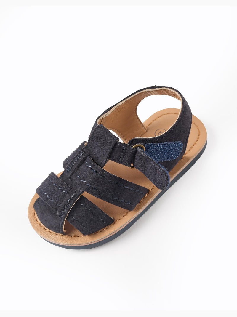 Sandali da pescatore in suede con suola antiscivolo Blu Blu - Kiabi