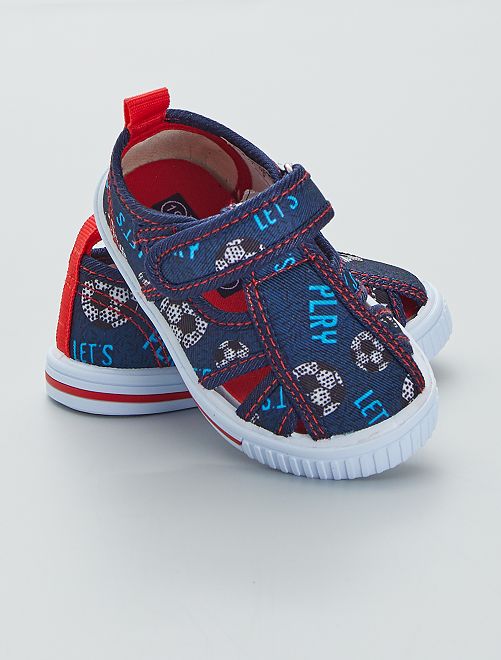 Sandali di tipo sportivo in tela - BLU - Kiabi - 13.00€
